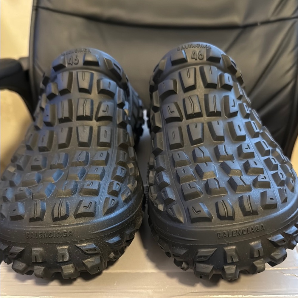 Balenciaga Black Defender Clogs